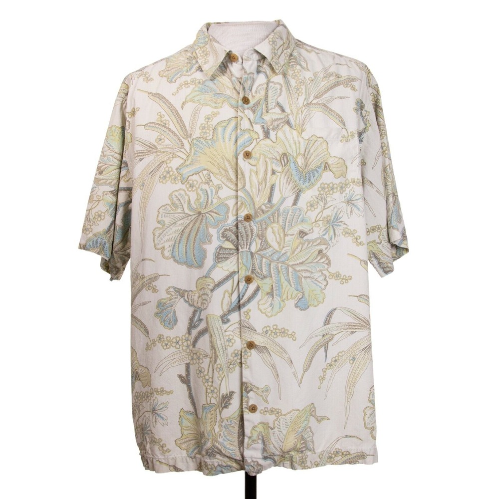 Tommy Bahama‎ Mens XL Floral Beach Camp Hawaiian Shirt